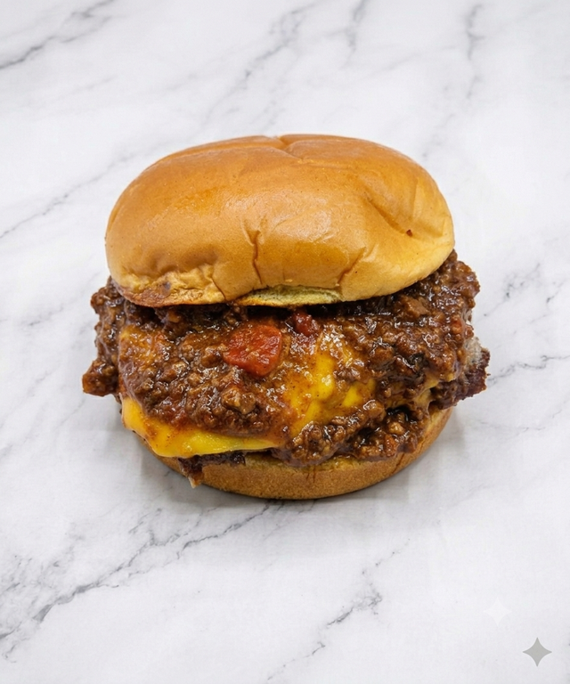 #9 DOUBLE CHILI CHEESE SMASH WAGYU BURGER COMBO.