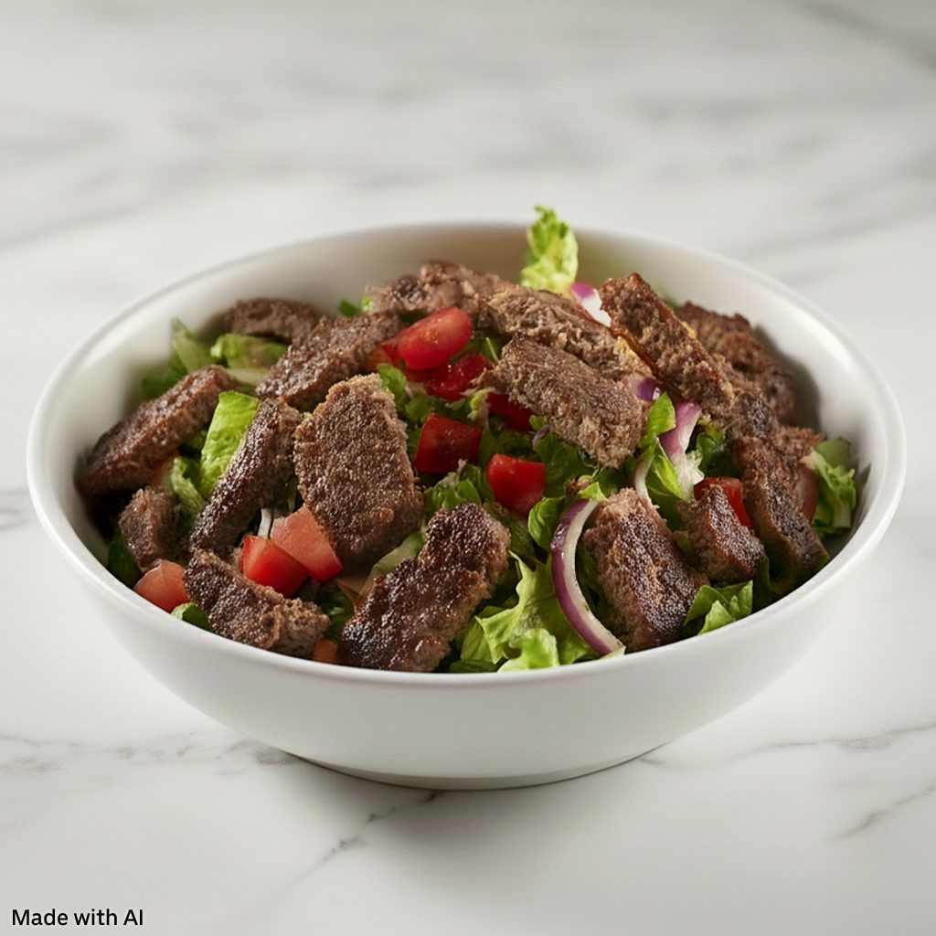 1/2 Lb. Wagyu Smash Burger Salad.