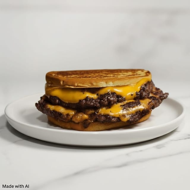 Double Crust Smash Cheeseburger.