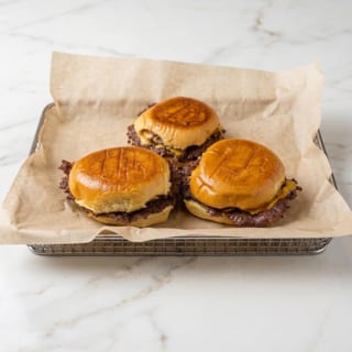 (3) WAGYU SMASH CHEESEBURGER SLIDERS
