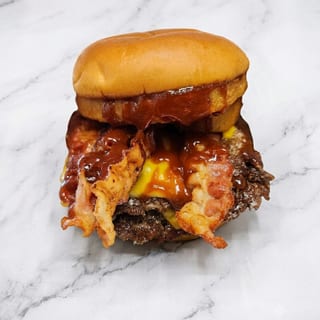 1/2 LB. BACON WESTERN WAGYU SMASH CHEESEBURGER