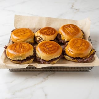 (6) WAGYU SMASH CHEESEBURGER SLIDERS